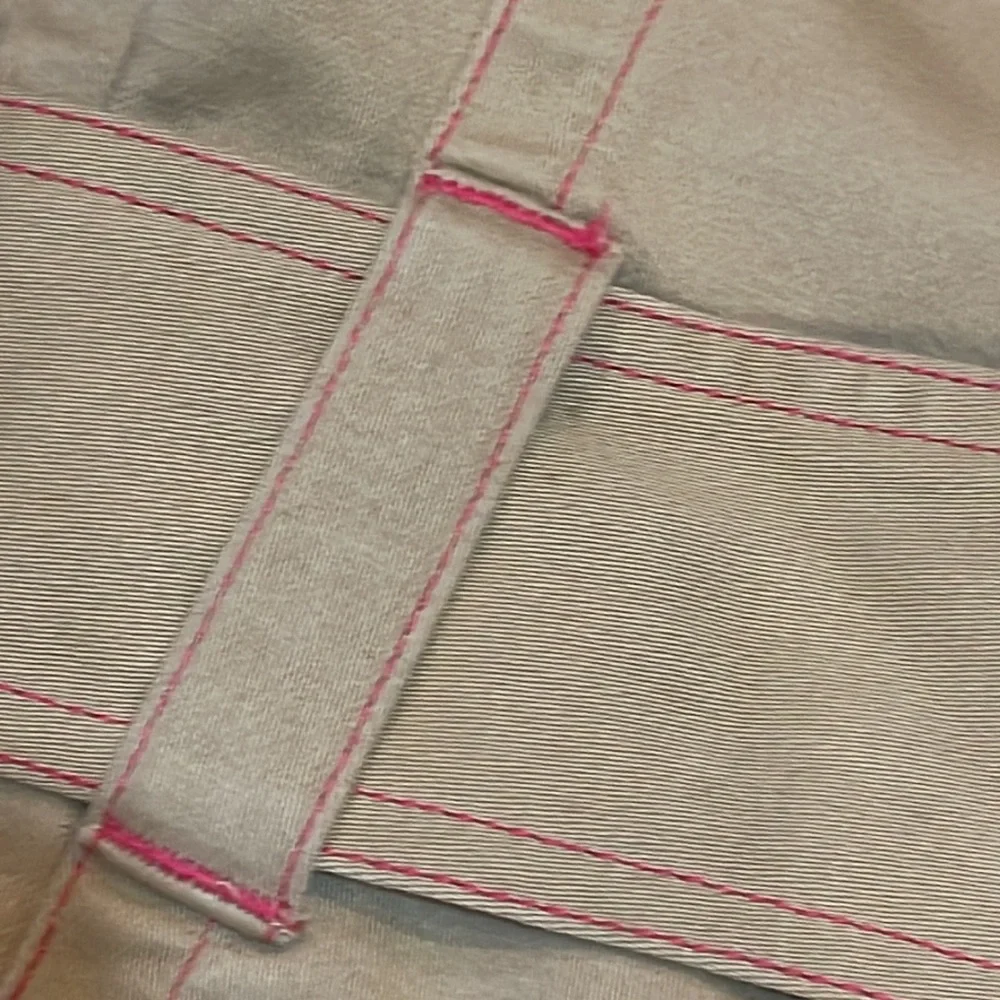 NEW Vintage Khaki Y2K Tommy Hilfiger Jeans  Cotton Tan Trench Coat Snap closur…